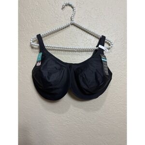 Bali Minimizer Bra Women's Size 38G Style #DF3385 Underwire Comfort Straps Black